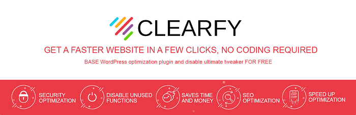 Plugin Webcraftic Clearfy